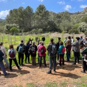 La Fundació Esment ens va explicar el seu projecte d'inserció laboral a l'hort de la finca pública.