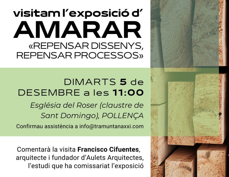Visitam l’exposició “Repensar dissenys, repensar processos” d’Amarar