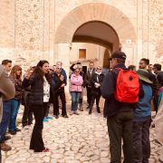 La Fundació Esment ens va explicar el seu projecte d'inserció laboral a l'hort de la finca pública.